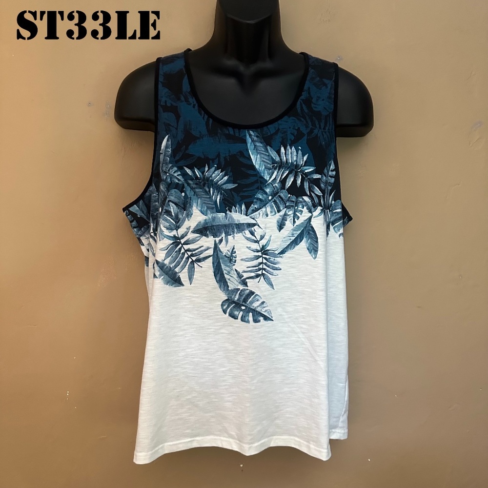 Steele Floral Tank Top XL Gently worn 95% polyester / 5% elastane